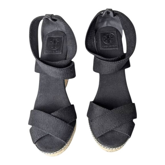 TORY BURCH Adonis Wedge Espadrilles Size 10B - Picture 4 of 7